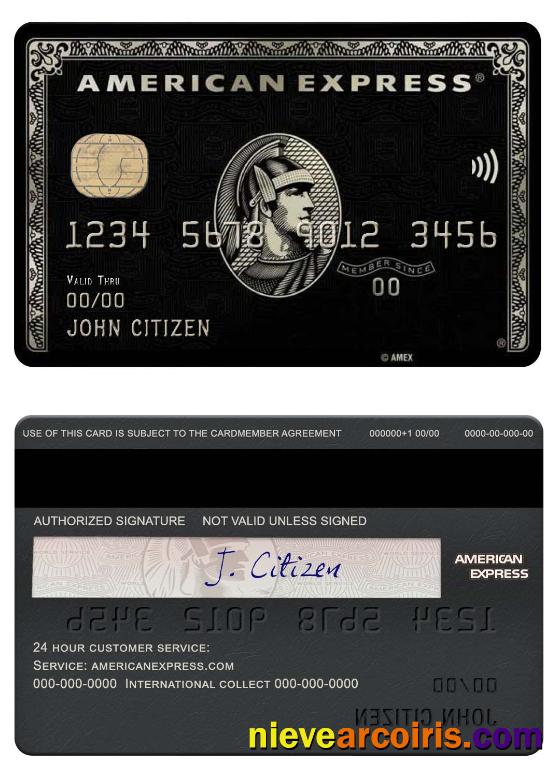 USA PNC bank amex black card